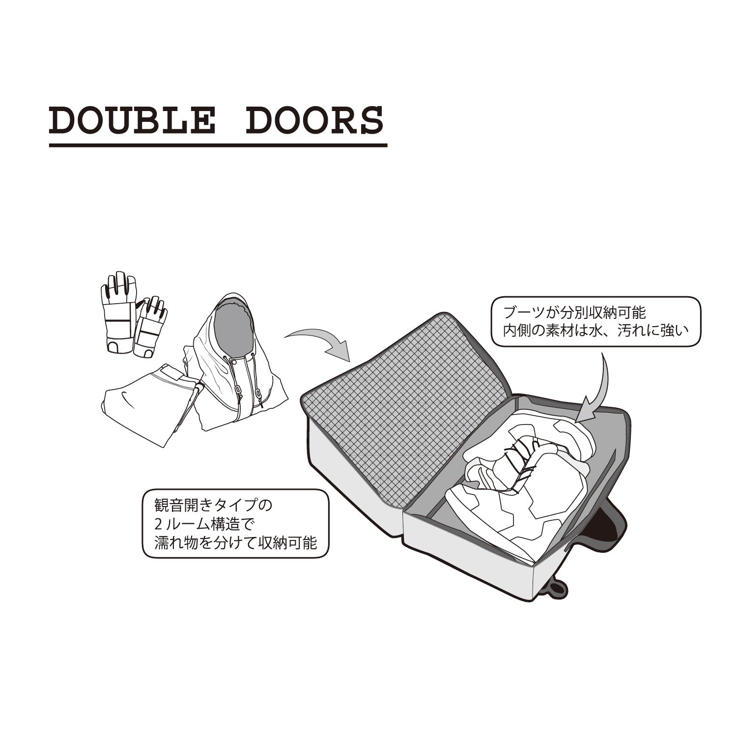 DOUBLE DOORS（NIPPON)【2024年９月入荷予定】