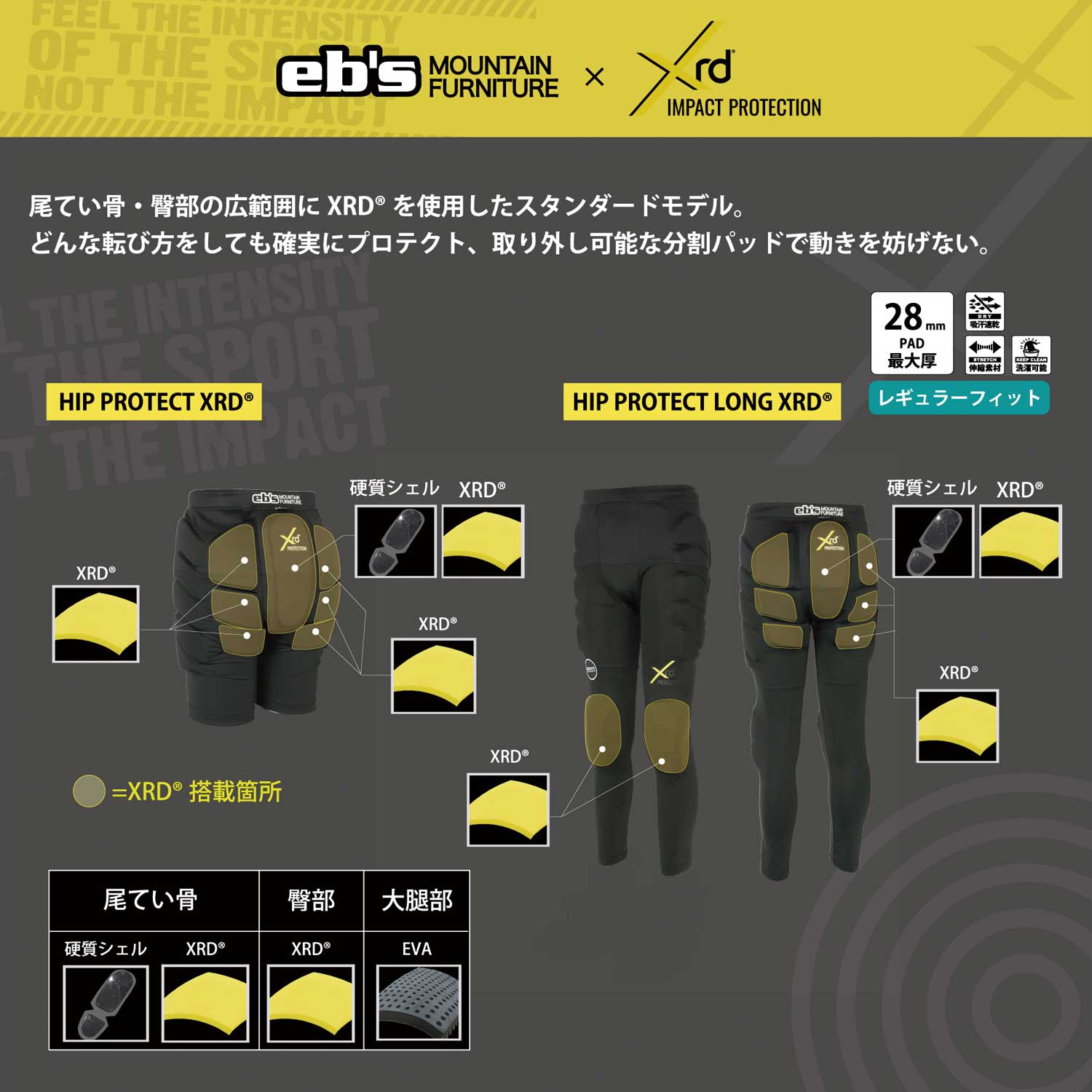 2026年10月入荷予定　HIP PROTECT LONG XRD®