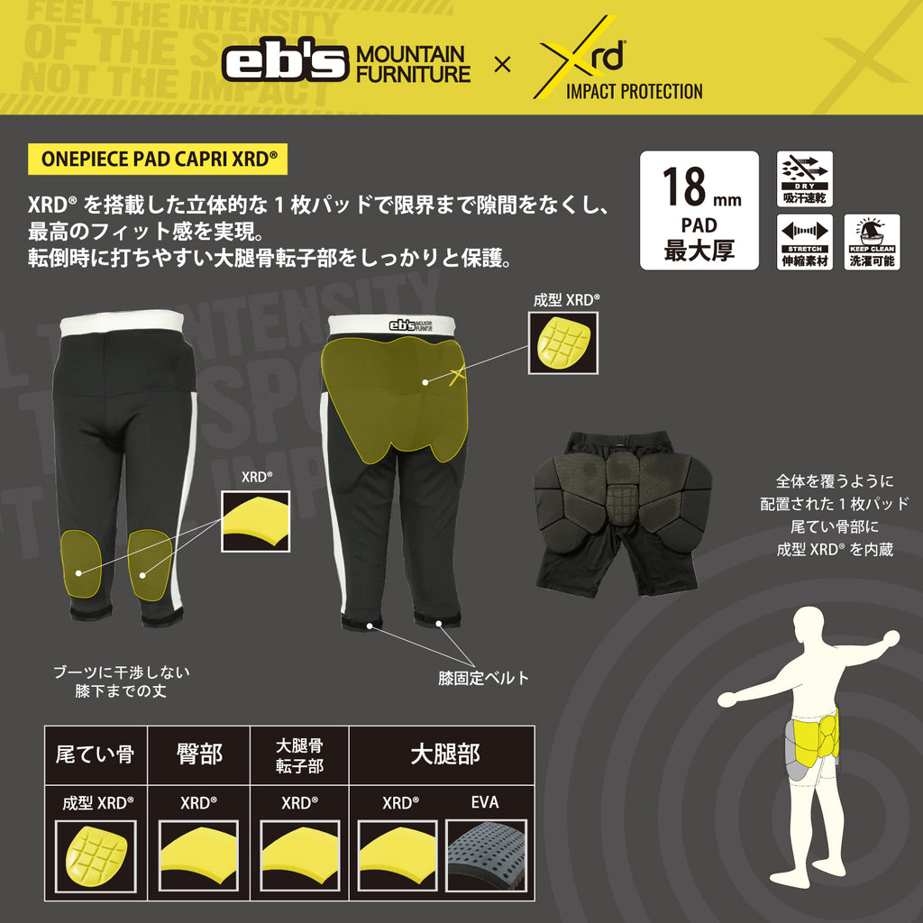 2026年10月入荷予定　ONEPIECE PAD CAPRI XRD®